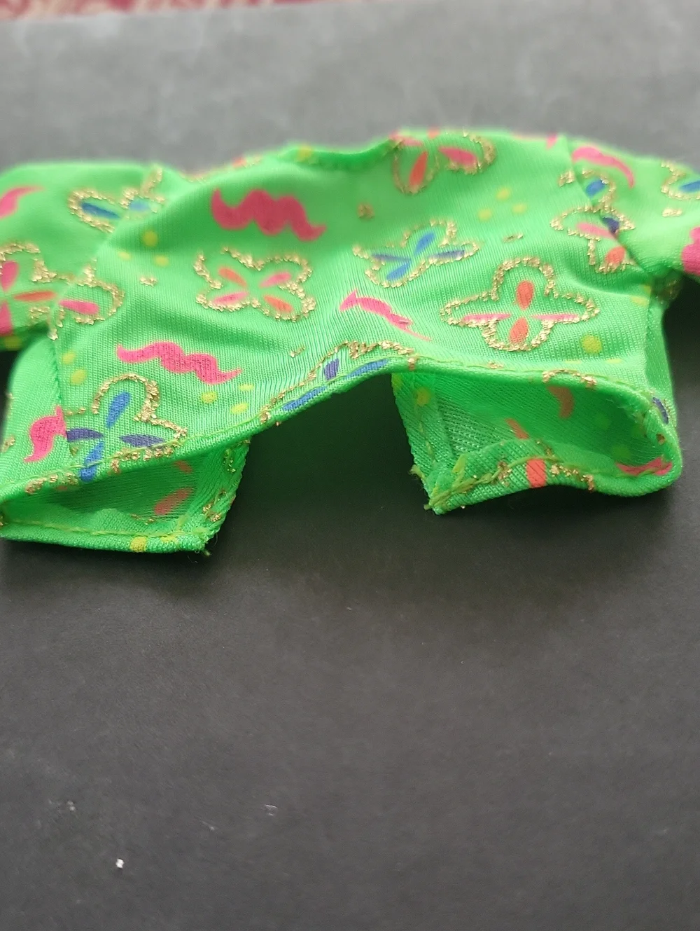 Neon Green Fringe Barbie Outfit- Floral Print Tank Dress & Jacket